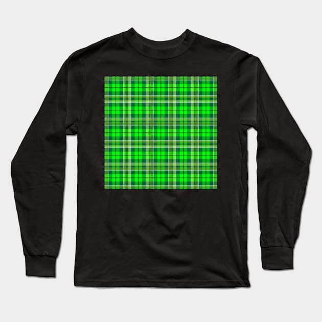 tartan plaid pattern Long Sleeve T-Shirt by Eric Okore